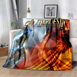 3D Heroes of Might and Magic Retro Game Soft Plush Blanket,Flannel Blanket Throw Blanket for Living Room Bedroom Bed Sofa Picnic