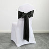 10PCS 17x275cm Sage Green Satin Chair Sashes Bows Chair Cover Ribbons for Wedding Banquet Party Baby Shower Event Decorations