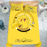 Animation Derivatives Keeppley Pokemon Pikachu Bed Flat Sheet Coverlet Kids Room Bed Sheet Bed Linen Bedding Sets Pillowcases