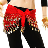 1Pc Belly Dance Waist Chain Five Layer Three Row Triangle for Indian Women’s Gold Coin Hip Scarf Fashion Dancewear Accessories