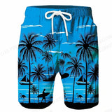 Men's Swimming Shorts Coconut Tree 3d Surfing Board Short Kids Beach Shorts Men Trunk Masculina Swim Trunks Sportwear Briefs Boy