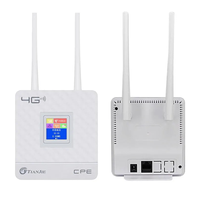 TIANJIE 150Mbps 4G Wifi Router Unlocked SIM Card Wireless Modem External Antenna Hotspot WAN LAN Broadband Adapter for IP Camera