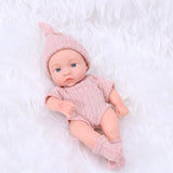 20CM Reborn Baby Doll Toddler Real Soft Touch Mini Soft and Full Body Silicone Reborn Toddler Doll lifelike Newborn Doll Toys