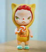 Sooya Lollipop Candy Figure Toy Yellow Cat Kitty Fantasy Trendy Girl Fish Behind Angel Figurine Magical Girls Toys Collection