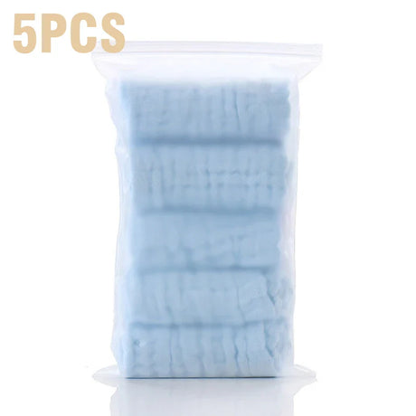 5PCS Baby Bath Towel 100% Cotton 6 Layers Gauze Kid Facecloth Face Wash Wipe Hand Soft Newborn Stuff Handkerchief 30X30cm