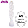 Jumbo Braiding Hair Extensions 24inch Ombre Hair For Braids 5Pcs Box Braid Yaki Texture Synthetic Fiber Fake Hair Mirra’s Mirror