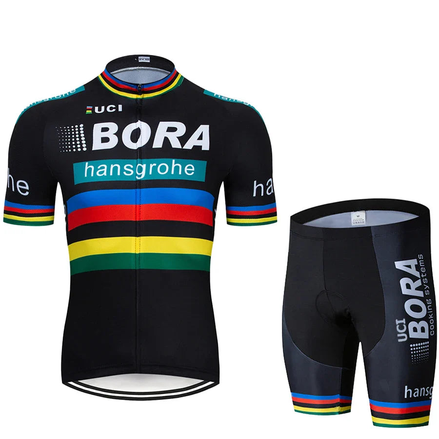 Men's Cycling Suit Costume Bike Man UCI BORA Bicycles Shorts Clothes Summer 2023 Mtb Sports Clothing Bib Uniforms Mens Sets Team