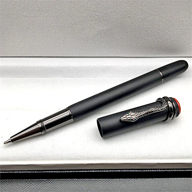 PPS Inheritance Series MB Red&Black Classic Fountain Rollerball Ballpoint Pen with Exquisite Snake Clip Writing Smooth