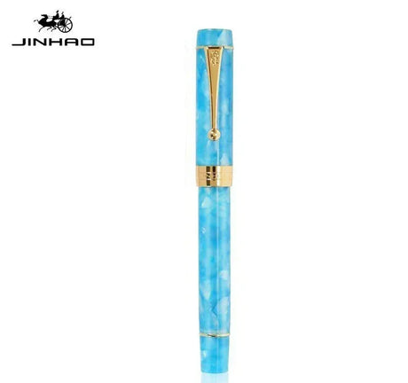 Jinhao 100 Fountain Pen Transparent Color Resin luxury Pens M/F/EF/1.0mm Extra Fine Nib Office School Supplies Stationery Gift