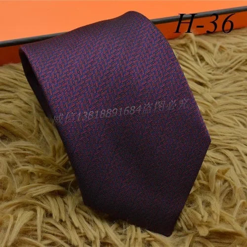 2024 new H Family 100% Silk Tie Creative Stripe Gift for Work Wedding 8cm Suit Accessories necktie  bowties  collared shirt