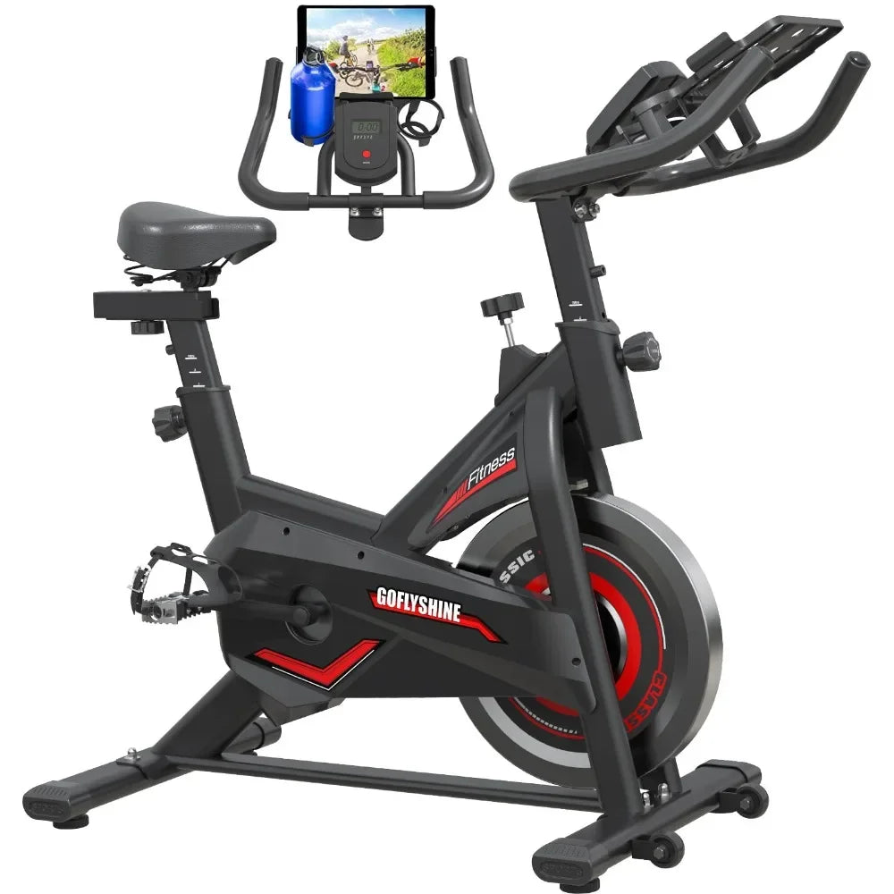 GOFLYSHINE Exercise Bikes Stationary,Exercise Bike for Home Indoor Cycling Bike for Home Cardio Gym,Workout Bike with Ipad Mount