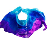 1pc Promotion Hot Selling Belly Dance Silk Veil Adult Children Hand Thrown Scarf 100% Silk Gradient Color Belly Dance Silk Scarf