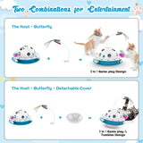 Toy Supply Fluttering Moving Dual Interactive Tumbler Ambush Toys Butterfly Cat Random Balls Power Smart Ball Track