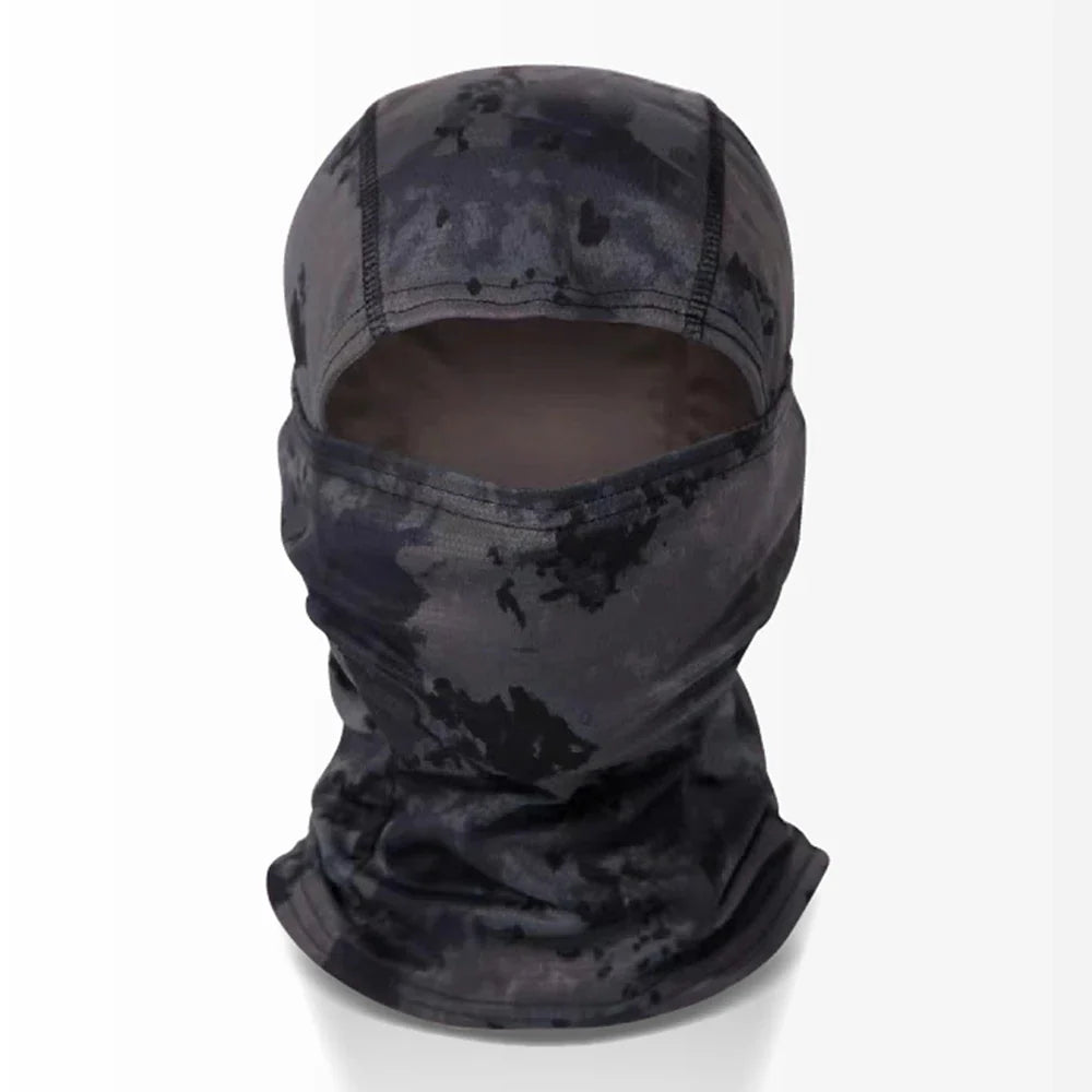 Tactical Camouflage Balaclava Hat Motorcycle Face Mask Lycra Moto Biker Wind Cap Mask Stopper Windproof Bicycle Cycling Headgear