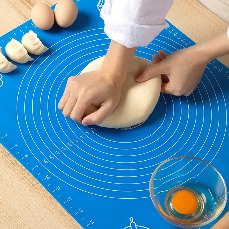 Silicone Baking Mat with Scale Rolling Dough Pad Kneading Dough Mat Non Stick Pastry Oven Liner Bakeware Cooking Tools Baking