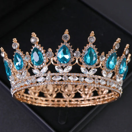 Luxury Crystal Crown Tiara For Women Bride Rhinestone Prom Diadem Tiaras And Crowns Bridal Wedding Hair Accessories Jewelry Crow