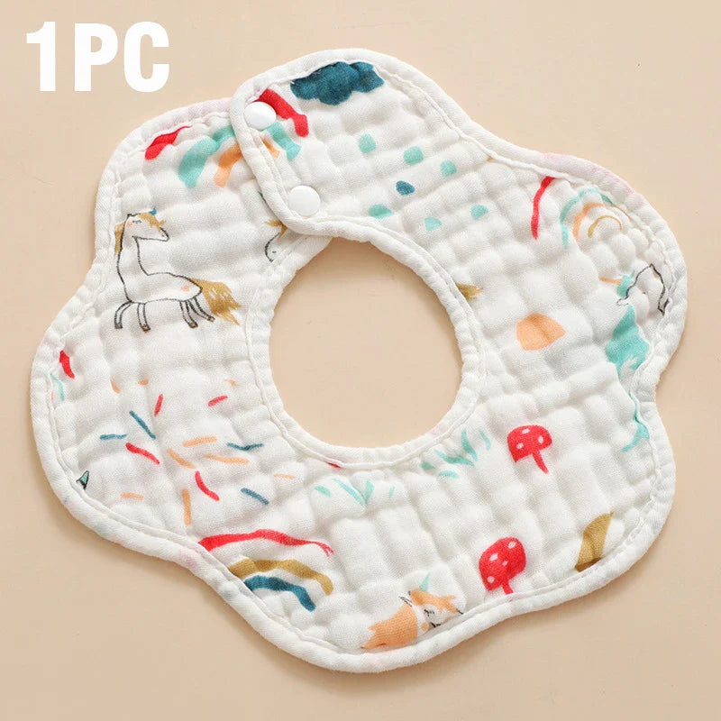 5PCS Baby Bath Towel 100% Cotton 6 Layers Gauze Kid Facecloth Face Wash Wipe Hand Soft Newborn Stuff Handkerchief 30X30cm