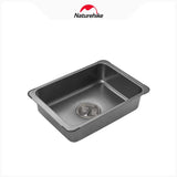 Naturehike IGT Stainless Steel Basin Portable Outdoor Camping Picnic Wash Hands And Dishwashing Sink Ultra-light Washing Tank