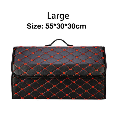 Folding Car Storage Box Large Capacity Auto Trunk Organizer Boxes Leather Waterproof Cars Stowing Tidying Multi-color Interior