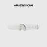 Amazing Song Metal Nail Buckle Belt Shirt Belt Women’s Belt Jean Waist Dress Belt Studs Belt Accessories