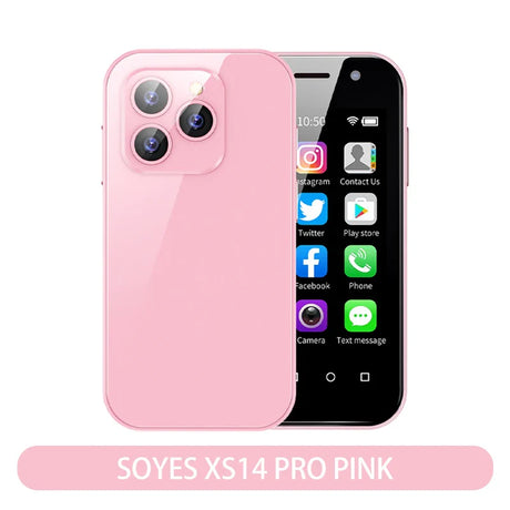 SOYES XS14 Pro Mini Smartphone 3.0Inch 4G LTE Quad Core 3GB+64GB Android 9.0 2600mAh Face Recoginition Small Cell Phone WIFI GPS