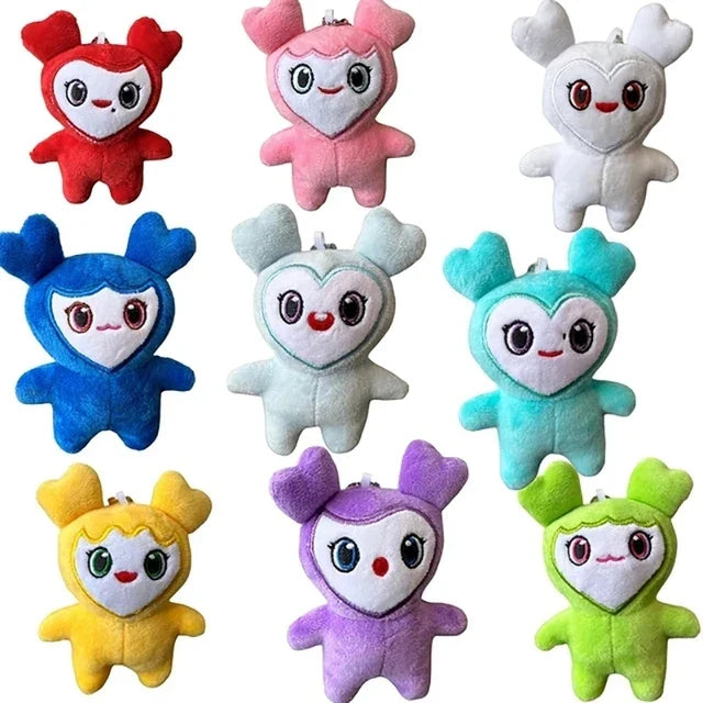 10cm lovelys twice Plush Korean Super Star Plush Toys Cartoon Animal TWICE Momo Doll Keychain Pendant Keybuckle Children's gifts