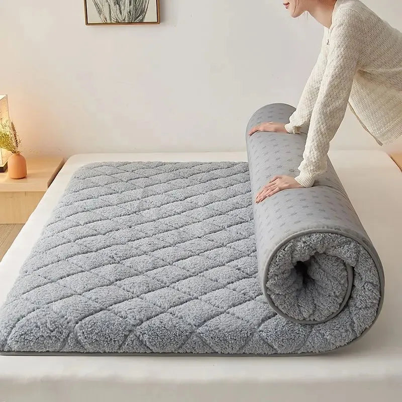 Mattress Thickness Bedding Mat Tatami Mat Winter Warm Thick Soft Plush Mattress Breathable Student Dormitory Matress Tatami Mat