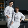 Catering Chef Uniform Long Sleeve Men Kitchen Chef Jacket  Work Hotel Women Waiter Restaurant Clothes Apron Hat Bakery Cook Coat