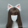 New Hand Made Cat Fox Ears Head Band LOL Cosplay DIY Ear Lolita White Pink Hairband Headwear for Women Girls Costume Accessories