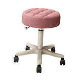 Swivel Salon Stool Heavy Duty Lash Chair 35~45cm Adjust Multipurpose Drafting Bar Stool with Wheels for Barbershop, Housework