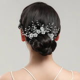 3pcs White Flower U Shaped Hairpin Pearl Elegant Hair Clips Hair Jewelry Accessories For Women Wedding Head Ornaments Hairpins