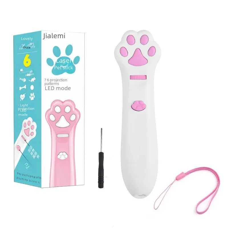 Usb Rechargeable Laser Cat Toy Infrared Light Laser Pattern Projection Cat Mint Toy Pet Supplies Scratching