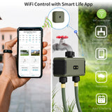 Diivoo 1/2/3 Zone Garden Watering Timer Wifi Automatic Drip Irrigation Controller Water Valve Garden Automatic Watering System