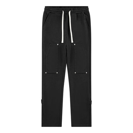 Back Strap button-down Logging Sweatpants Straight Leg Loose Heavy Cotton High Street Slacks