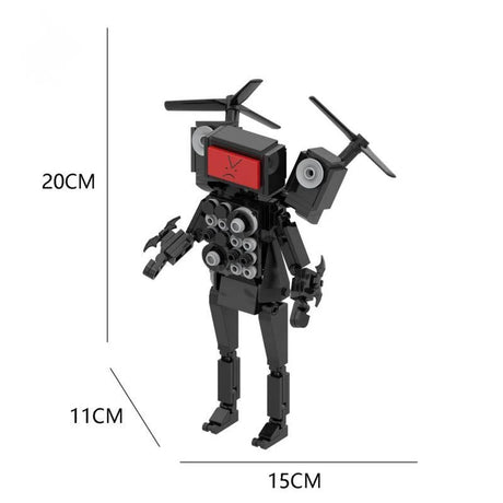 1-5PCS Skibidi Toilet Man vs Monitor Building Block Camerman Titan Speakerman DIY Toys For Children Christmas Birthday Gift