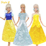 3 Sets Fairy Tale Classic Princess Doll Dresses COSPLAY Party Gown Clothes for Barbie Doll Accessories Kids Dollhouse Toys