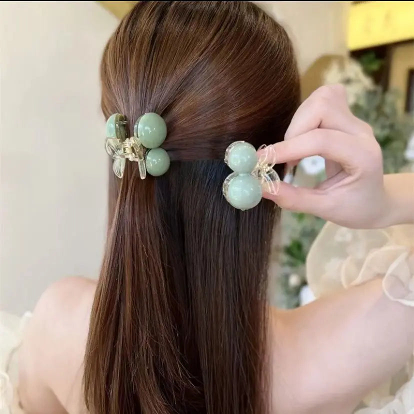 Muweordy New Large Pearl Hairpin Elegant Crab Claw Ponytail Headdress Popular Hair Catches Barretes Hair Clips For Women