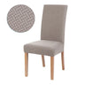 Elastic Dining Chair Cover Thick Jacquard Spandex Chair Cover for Dining Room Anti-Slip Kitchen Chair Cover 1/4/6/8 Pieces