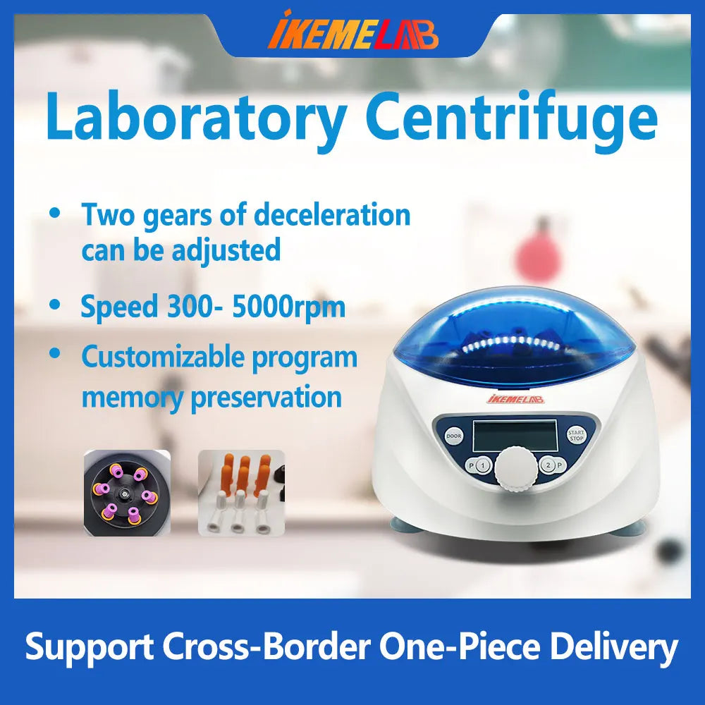 In Stock IKEME Laboratory Centrifuge Low-Speed 300-5000rpm PRF  Machine Plasma Blood Centrifuge Lab Equipment