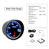 Universal 2" 52mm 10 Color LED 12V Racing Turbo Boost Gauge RPM Tachometer Water Oil Temperature Meter Red Pointer With Sensor