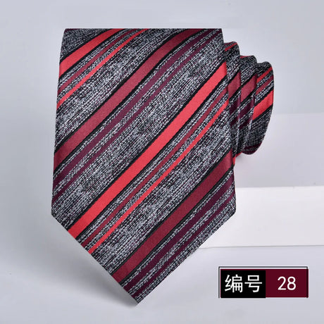 ties for men 2024 Luxury Wine Red Groom Wedding Accessories Dot Stripe gravata 8cm Necktie Kravaty Corbatas De Hombres