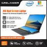 CRELANDER Dual Screen Laptop 16 Inch 2K LCD + 14 Inch Touch Screen Core i7 10750H 64GB RAM Zenbook Duo Laptop Gaming Notebook