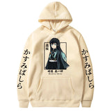 New Funny Japan Anime Demon Slayer Women Hoodies Plus Size Sweatshirt Harajuku Muichiro Tokito Printed Hooded Girl Pullover