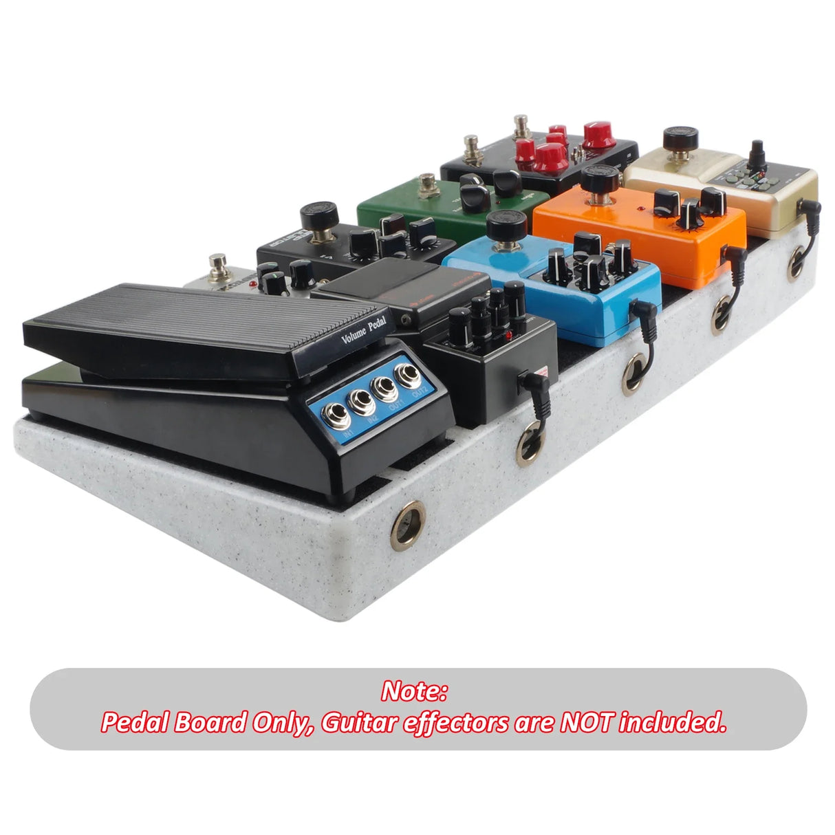Guitar Pedal Board Rockhouse Guitar Effects Pedal Board Sturdy PE Plastic Guitar Pedalboard Case Guitar Pedal Guitar Accessories