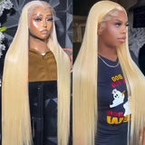 30 40 Inch 613 Blonde Straight 13x4 Lace Front Human Hair Wigs Brazilian Remy Colored Glueless 13x6 Lace Frontal Wig for Women