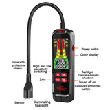 Handheld Combustible Gases Leak Detector Natural Gases Leakage Concentration Analyzer Meter Sound Light Alarm Function