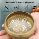 Miwayer Tibetan Singing Bowl Set Divine Eye Unique Gift Helpful for Meditation Yoga Stress Relief Prayer and Mindfulness