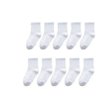 20 Pieces=10 Pairs Children Socks Spring&Autumn Cotton High Quality Girls Boys Socks 1-9 Year Kids Socks