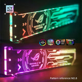 RGB VGA Holder Customize ARGB Horizontal GPU Bracket Video Card Support Graphics Stand Customizable AURA DIY PC Water Cooler CPU