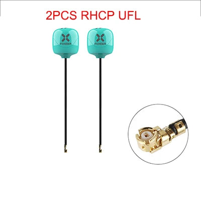 2PCS Foxeer Lollipop 4 Plus 4+ FPV Antenna 5.8G 2.6Dbi Omni Mini Antenna RHCP LHCP SMA MMCX UFL For RC FPV Racing Drone